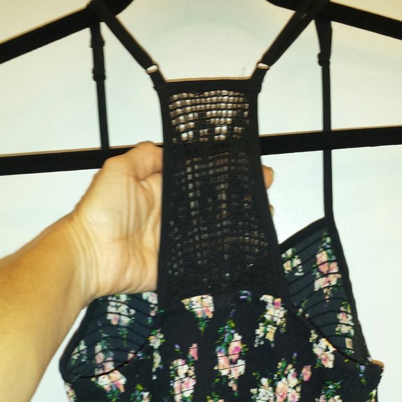 Floral Summer Black Dress - Picture 2 of 4